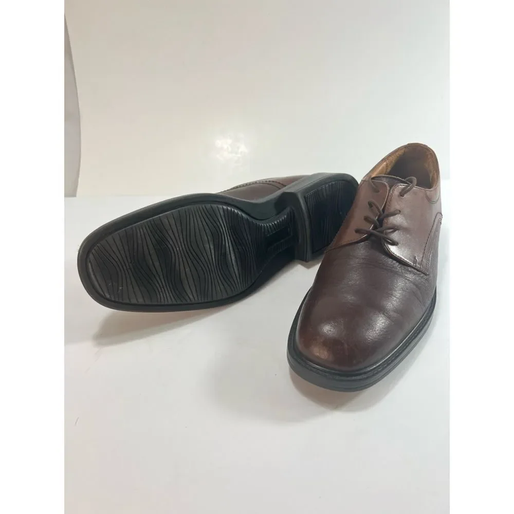 Bostonian Mens Derby Oxford Dress Shoes Brown Two Tone Leather Lace Up 11